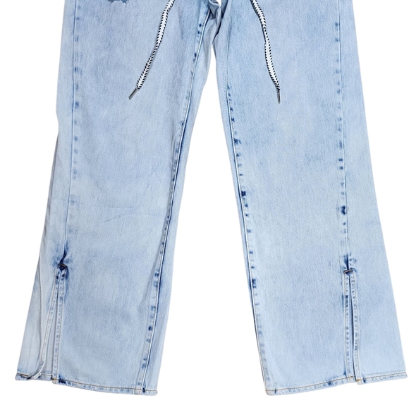 One Teaspoon From Free People The ROADHOUSE Wide Leg Jeans Causual Size Med - Picture 8 of 14